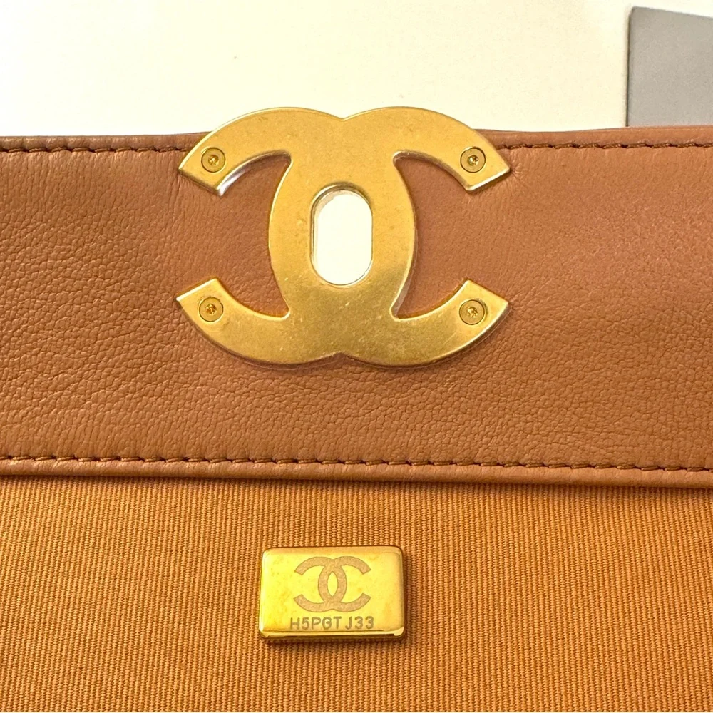 CHANEL Lambskin Quilted Leather Shopping Bag in Light Caramel Brown - Picture 11 of 16